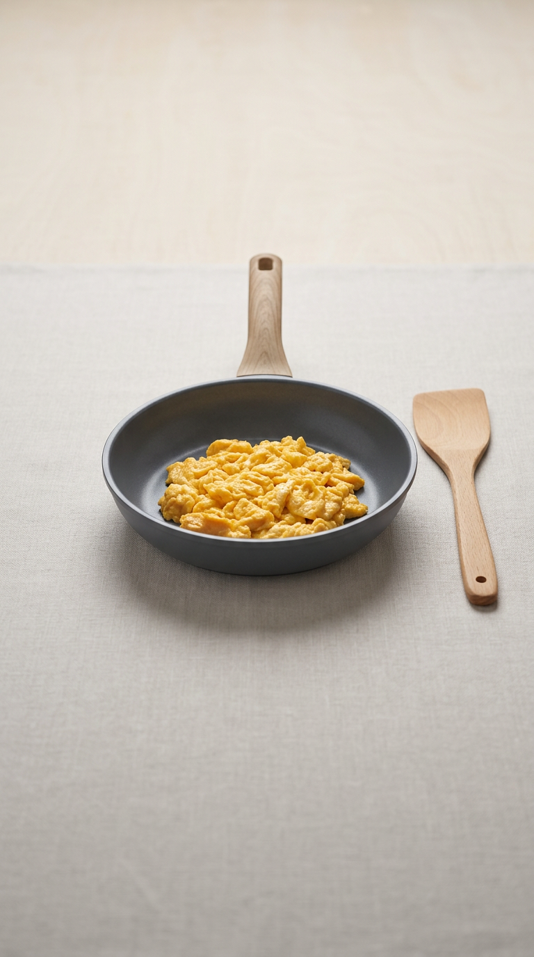 Nonstick Pan with Wooden Spatula