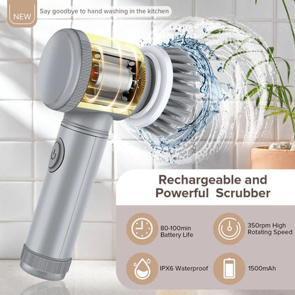 Electric dish scrubber