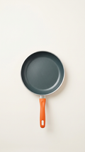 Nonstick Aluminum Pan with Zest Orange Accent Handle